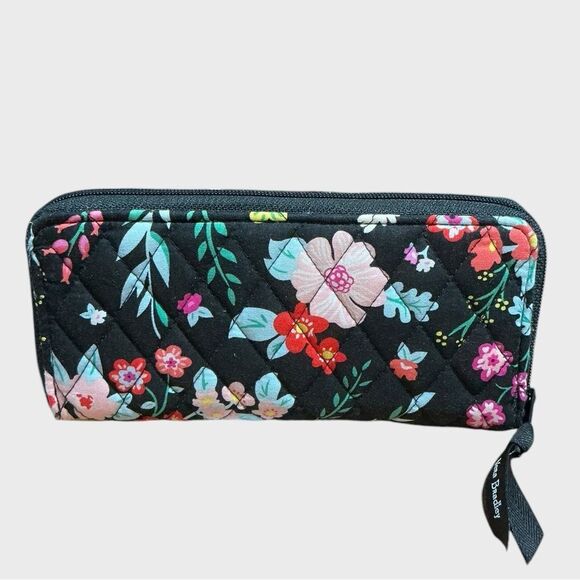 Vera Bradley Long Zip Around Wallet Tagerine Twist - Picture 2 of 9